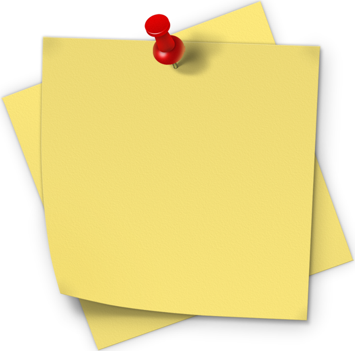 contains a post-it with presentation